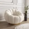 Sofá calabaza giratorio de lana de cordero, silla de ocio, sofá perezoso de una plaza para sala de estar, dormitorio, balcón, silla nube de ocio