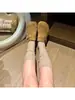 Edición Lan Gui~ Zapatos Ultra Suaves de Suela Gruesa para Mujeres Menudas con un Aumento Oculto de Altura de 6 cm, Diseño de Hebilla Retro y Zapatos Casuales Forrados de Felpa
