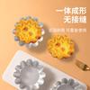 Forma de Bolo Crisântemo Moedor de Pão Ferramentas de Confeitaria Flor Bolo DIY Comercial Forma de Alumínio Crisântemo Forma de Tartelete de Ovo de 4 Polegadas