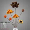 Vagens de Lótus Secas Naturais Secas ao Ar Flores Reais Decoração de Sala de Estar Arranjo de Flores Folha de Lótus Buquê Novo Estilo Zen Chinês Ornamento de Mesa