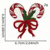 Parches Bordados Navideños de Invierno para Decoración de Atmósfera Festiva, Parche para Reparar Agujeros en la Ropa, Parches Bordados