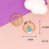 Accesorios de Joyería DIY Aleación de Oro K Esmalte Dibujo Animado Unicornio Pony Arcoíris Colgante de Perro Modelo Nuevo 2024 Charm