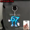 Chaveiro Elemento 67 Roubo Cerebral Transfronteiriço Padrão Pingente Acrílico Liso Pingente Plano para Mochila