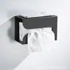 Caixa de lenços sem furos de alta qualidade, luxo leve, montada na parede do banheiro, à prova d'água, porta-papel higiênico