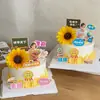 Decorações de bolo para o Dia do Professor de 2026: buquê de girassóis, desejando aos professores um feliz feriado, boa saúde e beleza