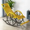 Sillón mecedor reclinable silla para persona perezosa siesta sala de estar balcón reclinable persona perezosa puede reclinarse puede dormir silla de ocio silla mecedora para ancianos
