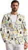 Comercio Exterior Transfronterizo Chaqueta de Traje para Hombre Casual de Negocios Traje Ajustado Manga Larga Chaqueta de un Solo Botón Abrigo Fiesta Boda