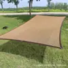 Malla sombreadora personalizada en color café, encriptada y engrosada con borde ribeteado, para protección solar y aislamiento térmico de piscinas y patios, malla sombreadora colorida para comercio transfronterizo