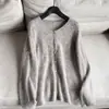 2026 Cardigan Básico de Punto de Lana y Felpa Chaqueta Suéter Corta para Mujer Venta al por Mayor H03FS88002