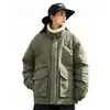 Chaqueta de Algodón Cálida Nueva 2026 para Pareja, Abrigo de Invierno con Cuello Alto, Chaqueta de Algodón Holgada Oversize con Capucha