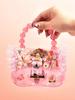 Novo creme das crianças saco de plástico saco de mensagens DIY handmade messenger saco de material Internet celebridade menina bonito saco de brinquedo