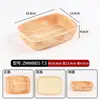 Bandeja Rectangular de Melamina con Textura de Madera para Exhibición de Hot Pot Picante, Bandeja para Vitrina Comercial, Vajilla para Plato de Verduras Sukiyaki