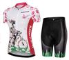 2022 nova cor gradiente verão respirável ciclismo roupa manga curta conjunto bicicleta de estrada bicicleta de montanha equipamento
