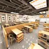 Mesa para Restaurantes, Cafeterías de Té de Leche, Mesas de Comedor Comerciales, Restaurantes de Hot Pot Picante, Hamburgueserías, Juego de Mesas y Sillas para Comida Rápida y Snacks, Mesa de Comedor para el Hogar