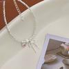 Pulseira Rosa Coração de Menina Amor Linha Simples Moda Laço Pulseira Versátil Estilo Ins Pulseira Moda Fresca
