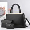 Bolsa feminina material PU retrô portátil bolsa de combinação simples grande capacidade crossbody ombro comércio exterior explosões