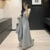 Conjunto de Suéter Cardigan Longo de Tricô Estilo Preguiçoso para Mulheres, Novo Conjunto de Duas Peças com Vestido de Gola Alta para Outono e Inverno