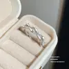 Anillo Abierto de Circonita con Forma de Estrella a la Moda con un Diseño de Nicho de Alta Gama, Adecuado para Mejores Amigas y Estudiantes, Anillo de Dedo Índice de Lujo Ligero