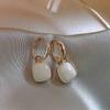 Aretes de Plata Esterlina 925 Estilo Coreano Modernos Frescos Clásicos en Forma de Corazón Corazón de Durazno Sencillos Modernos Retro Joyería para la Oreja