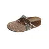 Medias Pantuflas Estilo Birkenstock de Suela Gruesa para Mujer, Nuevo Modelo Verano 2026, Zuecos Transpirables de Malla Hueca Slip-On