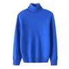 Suéter de lana nuevo de otoño e invierno para niños, suéter corto de cuello alto, suéter grueso para niños y niñas, suéter de color sólido base