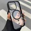 Funda de Teléfono Magnética con Diseño de Pajarita Ins Inglesa Adecuada para iPhone 18 Pro Max Mate Agujero Grande 16/15 Anti-Caída 14
