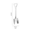 Retro 304 acero inoxidable pala cuchara para sandía pala cuchara para sandía cuchara de postre de ingeniero pala para helado Logo imprimible