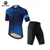 Ropa de Ciclismo de Verano Xintown Nuevo Maillot y Pantalones de Ciclismo Set Corto Lobo Nieve Pico Verano Maillot Corto de Ciclismo para Hombre