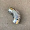 Tubo de Humo Galvanizado Blanco Espesado Estufa de Chimenea Tubo de Estufa de Calefacción Chimenea Caldera Estufa de Leña Tubo de Humo de Chimenea