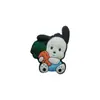 Pochacco Pacha Perro Charms para Zapatos Lindos Dibujos Animados Zuecos Hebilla de Zapato Accesorios Pvc Caucho Suave Decoraciones para Zapatos