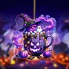 Cruzamento de Fronteiras Novo Produto Halloween Crânio Doce Carro Interior Pingente Chave Acessório Carro Suporte de Pendurar Personalização