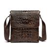 Bolsas Bolsa Transversal Masculina Bolsa Masculina de Alta Qualidade Bolsa Casual Bolsa Transversal com Aba Masculina de Couro Genuíno Bolsa de Ombro Casual Masculina