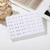 Venta caliente transfronteriza 36 pares de aretes pequeños con incrustaciones de diamantes venta al por mayor puesto de suministro aretes sencillos juego combinado decoraciones