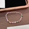 Nuevo Pulsera de Zirconia Cúbica de Colores Color Dopamina ins Versátil de Alta Gama Personalidad Moda Pulsera de Lujo Ligero -