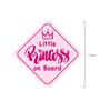 Comércio exterior cor jato de tinta littleprincessonboardbaby adesivos refletivos para bebê em carro de bebê