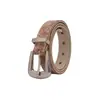 Cinturón Nuevo Estilo para Mujer con Hebilla de Pin, Cinturón Tejido de Piel de Vaca de Alta Calidad, Cinturón de Piel de Vaca Moderno y Versátil para Mujer, Transfronterizo