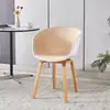 Silla de comedor moderna estilo minimalista nórdico, silla de ocio de moda para el hogar, silla de oficina de lujo ligero, adecuada para discusiones, cafeterías de té de leche y hoteles