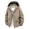 Chaqueta de Senderismo para Hombre para Primavera, Otoño e Invierno, Corte Holgado, Tallas Grandes, Elegante Chaqueta para Exteriores para Hombre