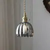 Minimalista nórdico comedor barra de bar dormitorio lámpara de mesita de noche entrada pasillo lámpara de balcón latón vidrio pequeño candelabro lujo ligero