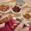 Nuevas herramientas para hornear acero inoxidable cuchara medidora de doble cabeza juego de 7 piezas cuchara para condimentos escala cuchara medidora cuchara de almacenamiento magnética