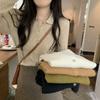 Suéter Básico de Punto con Cuello Polo Elegante Kaning para Mujer 2026 Otoño e Invierno Nuevo Diseño Suéter de Corte Ajustado