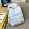 Mochila de Moda Nueva de Verano 2026 para Estudiantes Universitarios, Bolso Escolar de Color Sólido, Mochila Personalizada Estilo Harajuku de Secundaria de Gran Capacidad
