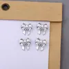 Decoraciones Súper Brillantes para Uñas de Circonita con Lazos Recortados en los Bordes, Pedrería para Uñas de Alta Retención de Color, Pedrería de Cristal, Lazos de Cinta con Forma de Arco