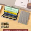 Soporte de Tarjeta Metálico de Alta Gama de Acero Inoxidable Anti-Magnético Anti-Robo Cepillado Ultra-Delgado Mini Cartera para Hombre y Mujer Caja de Tarjetas Bancarias para Papá Tarjeta