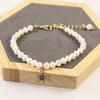 Pulsera de perlas, regalo de vacaciones, joyería coreana, pulsera al por mayor, colgante de circón dulce, suministro de puesto de perlas de agua dulce