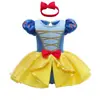 Nueva Falda de Nieve Anna para Bebés Niñas Verano Falda Princesa del Puerto Vestido de Niñas Traje de Falda de Hada