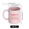 Canecas modernas minimalistas de cor sólida para uso doméstico, personalizáveis com impressão de logotipo, xícaras de cerâmica para o escritório, presentes criativos DIY