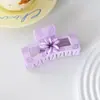 Pinza para el pelo estilo coreano estilo ins, pinza de garra cuadrada de flor, elegante de alta gama, accesorios para el pelo para moño en la parte posterior de la cabeza, pinza de tiburón