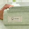 Lençol de algodão antigo, peça única, 100% algodão, adequado para todas as estações, colcha de algodão e linho espessa, para uma pessoa, novo modelo 2026, conjunto de 3 peças