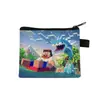 Monedero de Minecraft de Venta Caliente Transfronterizo, Mini Cartera Corta para Niños, Portallaves Portátil para Tarjeta de Acceso, Venta al por Mayor